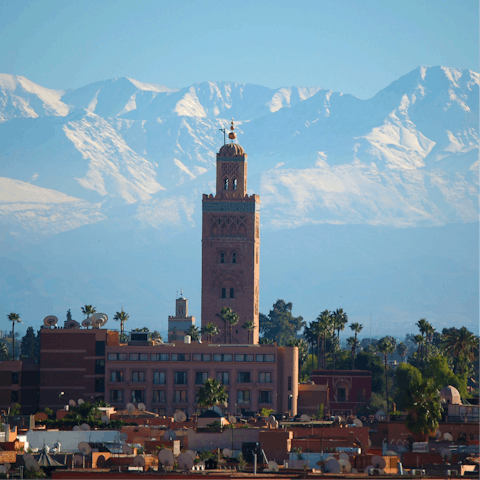 Be inspired by up the majestic sights of Marrakech 