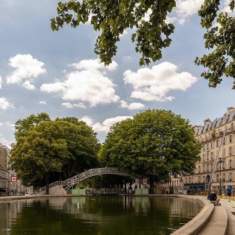 Enjoy the eclectic 3rd arrondissement, a short walk from the Canal St Martin 