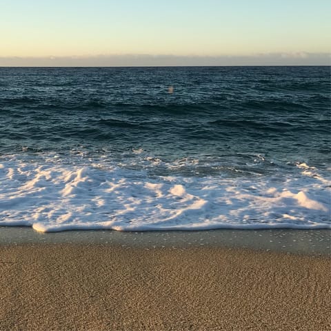 Head to Marbella’s sandy shores – just a short walk away