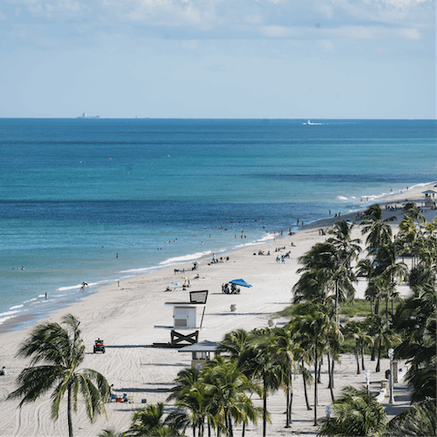 Take some time out at the beach nearby