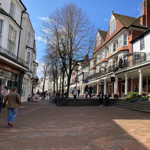 Explore the centre of Royal Tunbridge Wells – it's only a two-minute walk