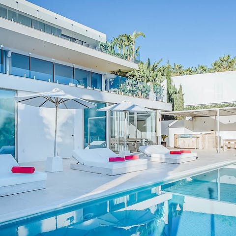 Make a splash in the private pool and cool off from the Spanish heat
