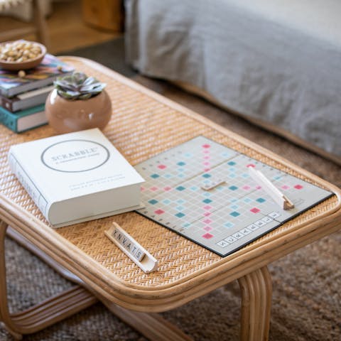 Gather in the living room for a board game night