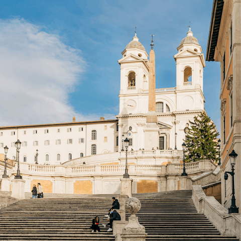 Stay in the heart of Rome, moments from the Spanish Steps