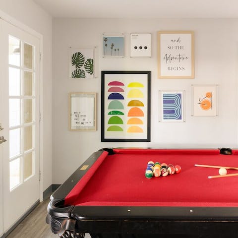 Play some pool in the games room