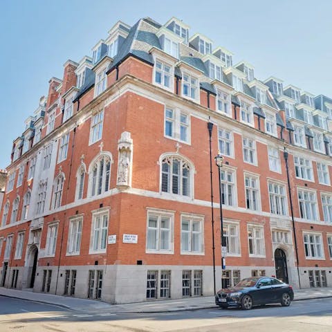 Marvel at the gorgeous red-brick exterior of your home