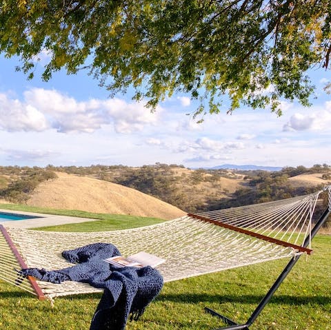 Read while you rock away in the hammock in pure peace and tranquility