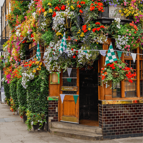 Enjoy a pint at one of Clapham's lovely local pubs