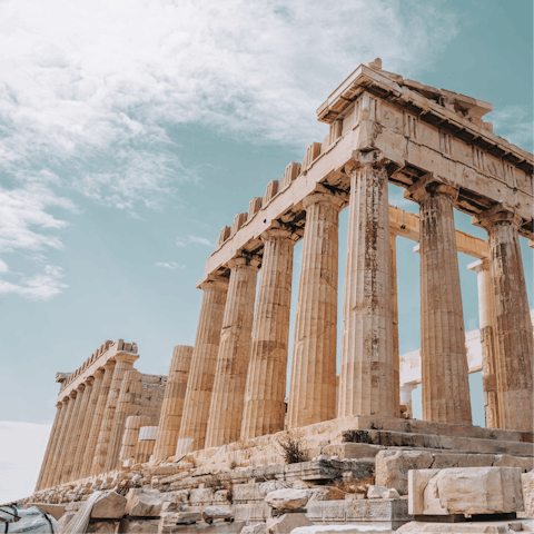 Stay in the heart of Athens, only a fifteen-minute walk from the Acropolis 