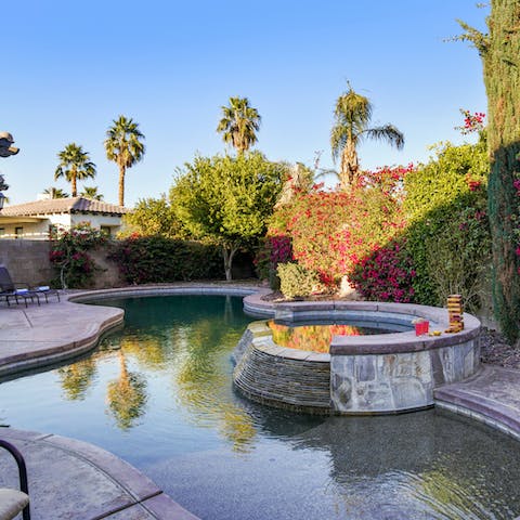Cool off from the California sunshine with a dip in the pool