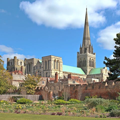 Spend a day in Chichester, a twenty-minute drive away