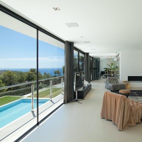 Enjoy picturesque ocean views from the living room