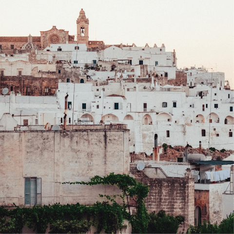Explore all that Ostuni has to offer, just 5 kilometres away