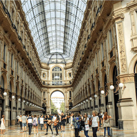 Splash some cash in the exclusive Galleria Vittorio Emanuele II