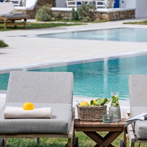 Bag a lounger by the shared pool and soak up the sun
