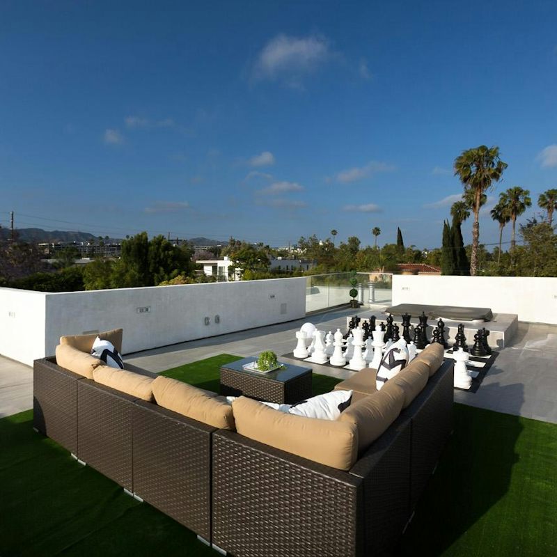 While away the evenings on the roof terrace, playing human chess and admiring the 360-degree views of LA