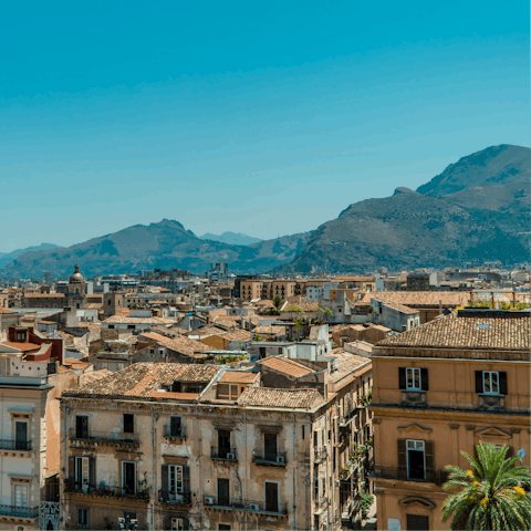 Explore the historic heart of Palermo – a short drive away