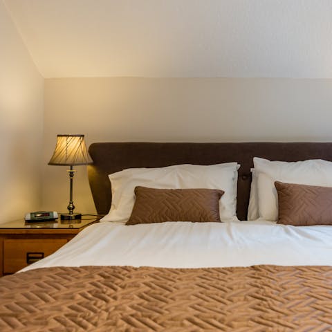 Fall fast asleep in the private, comfortable bedrooms