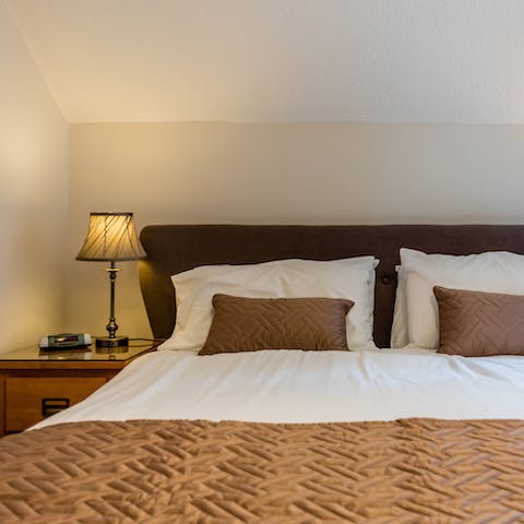 Fall fast asleep in the private, comfortable bedrooms