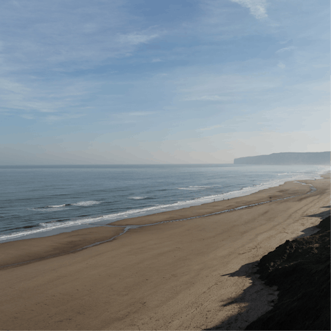 Spend the day sprawled out at Filey Beach, only a five-minute walk away