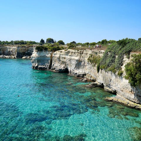 Stay in a peaceful corner of Puglia, just a thirty-minute drive from the coast