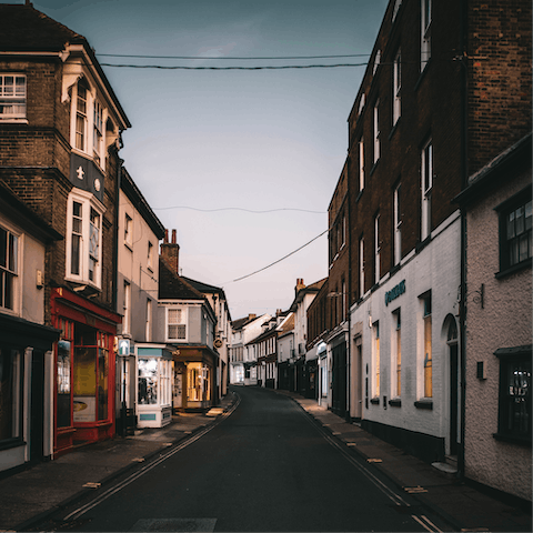 Explore Woodbridge and the Deben River, just a five-minute walk from your front door