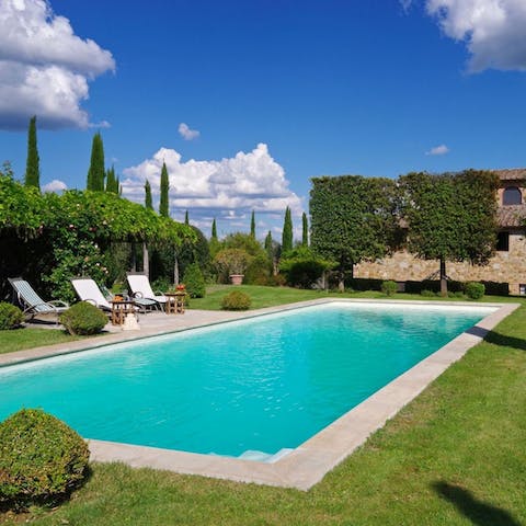 Plunge into your pristine private pool