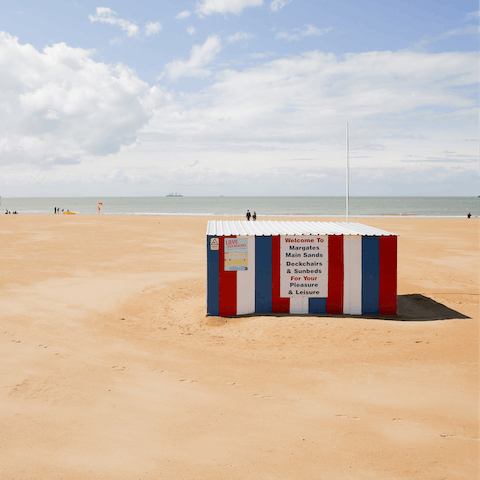 Head to the sandy shores of Margate Beach, just over thirty minutes from home