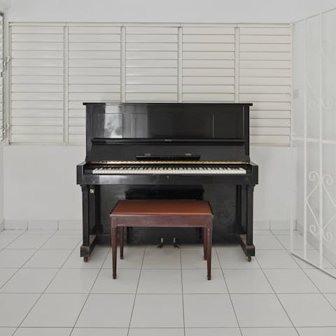 Impress your guests with your piano skills
