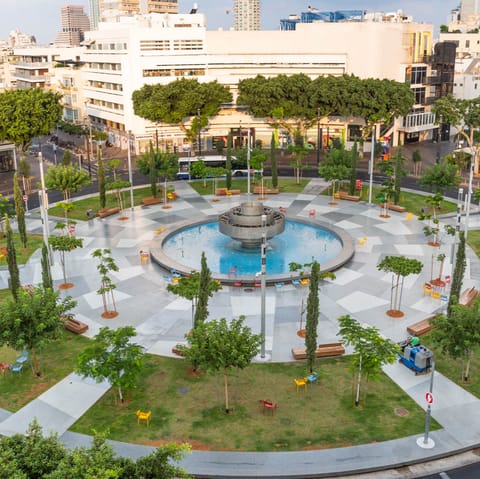 Spend an hour or two people-watching at Dizengoff Square