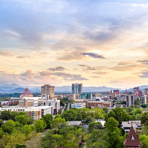 Stay in the beautiful mountain town of Asheville