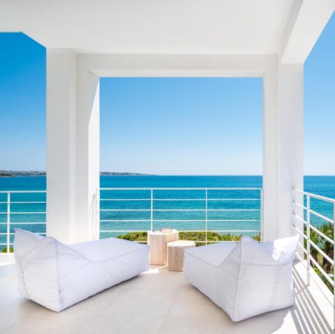 Admire marvellous sea views from the terrace