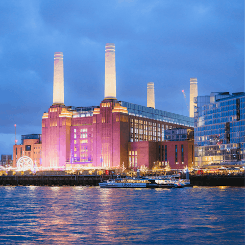 Head to the buzzing Battersea Power Station, not far on foot