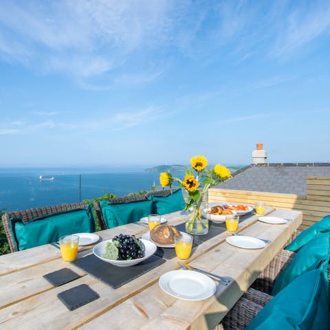 Start the day off right with breakfast on your beautifully appointed sun terrace 