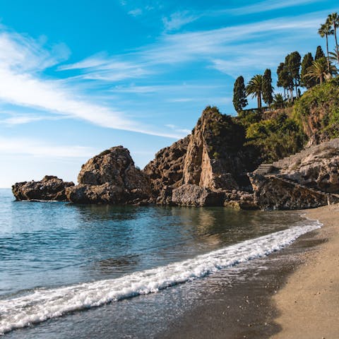 Explore the sun-drenched coastline of the Costa del Sol – just a short drive away