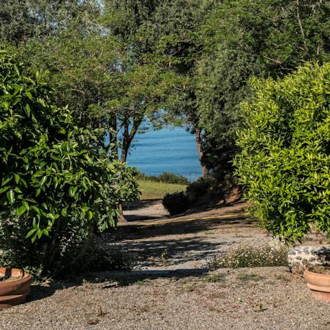 Head down to your own private beach