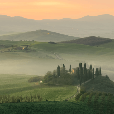 Explore the beautiful Tuscan countryside