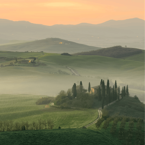 Explore the beautiful Tuscan countryside