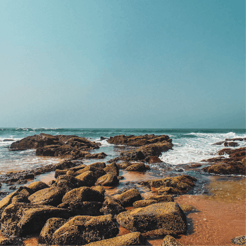 Go rock pooling down at Granny Pool Beach, a short drive away