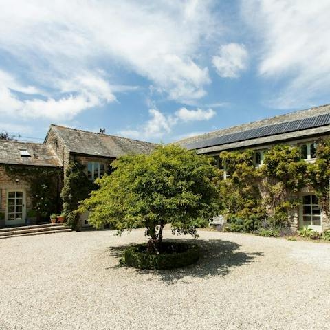 Stay in a historic stone farm complex dating back to the 17th Century