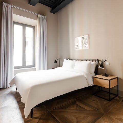 Wake up in the comfortable bedrooms feeling rested and ready for another day of Rome sightseeing