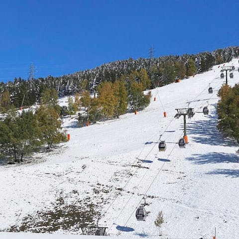 Hop on the gondola up to the Baqueira slops, near the apartment