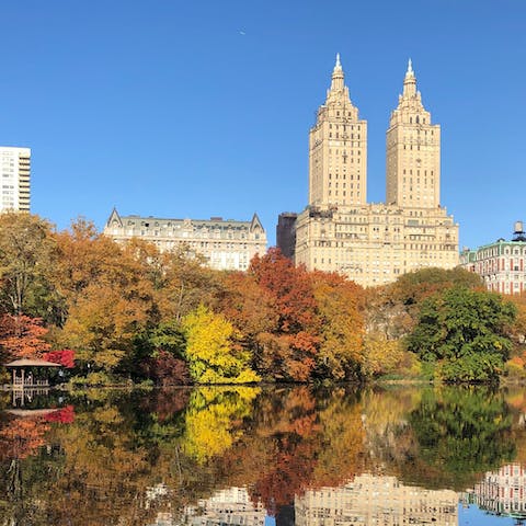 Enjoy inspiring strolls through Central Park – just a short walk away