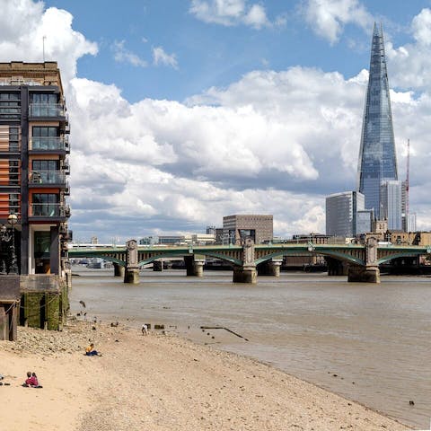Descend the Trig Lane Stairs to explore this Thames beach, a two-minute stroll from your door 