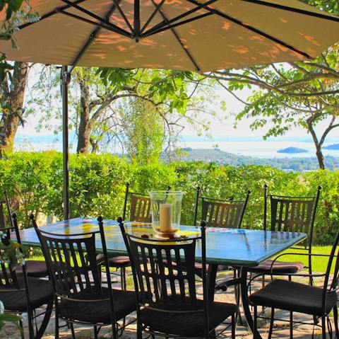 Enjoy memorable meals with sweeping views