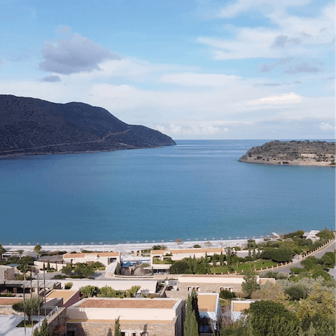 Take the sixteen-kilometre drive into the bustling resort town of Agios Nikolaos