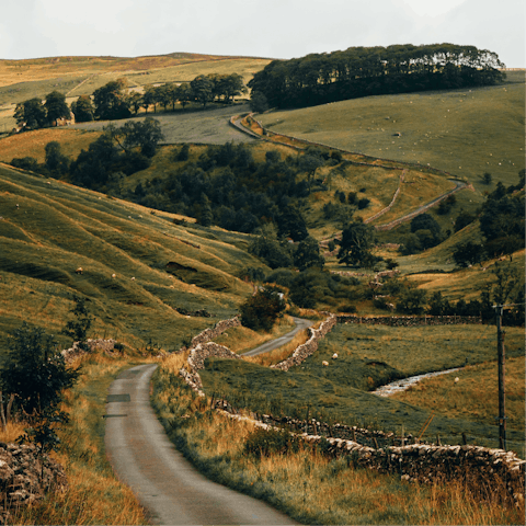Take long walks in the scenic Yorkshire countryside