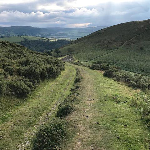 Follow the hiking trails across the Welsh borderlands