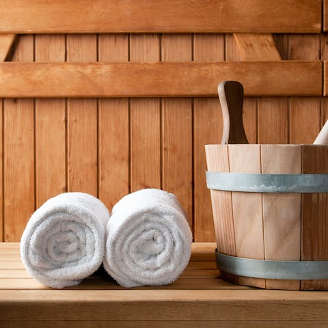 Spend half an hour or so in the sauna and leave with a positively glowing complexion