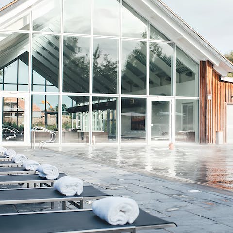Make the most of the shared resort facilities – we love the pools and the spa